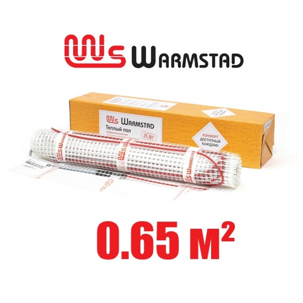 Нагревательный мат Warmstad WSM 100 Вт/0,65 кв.м