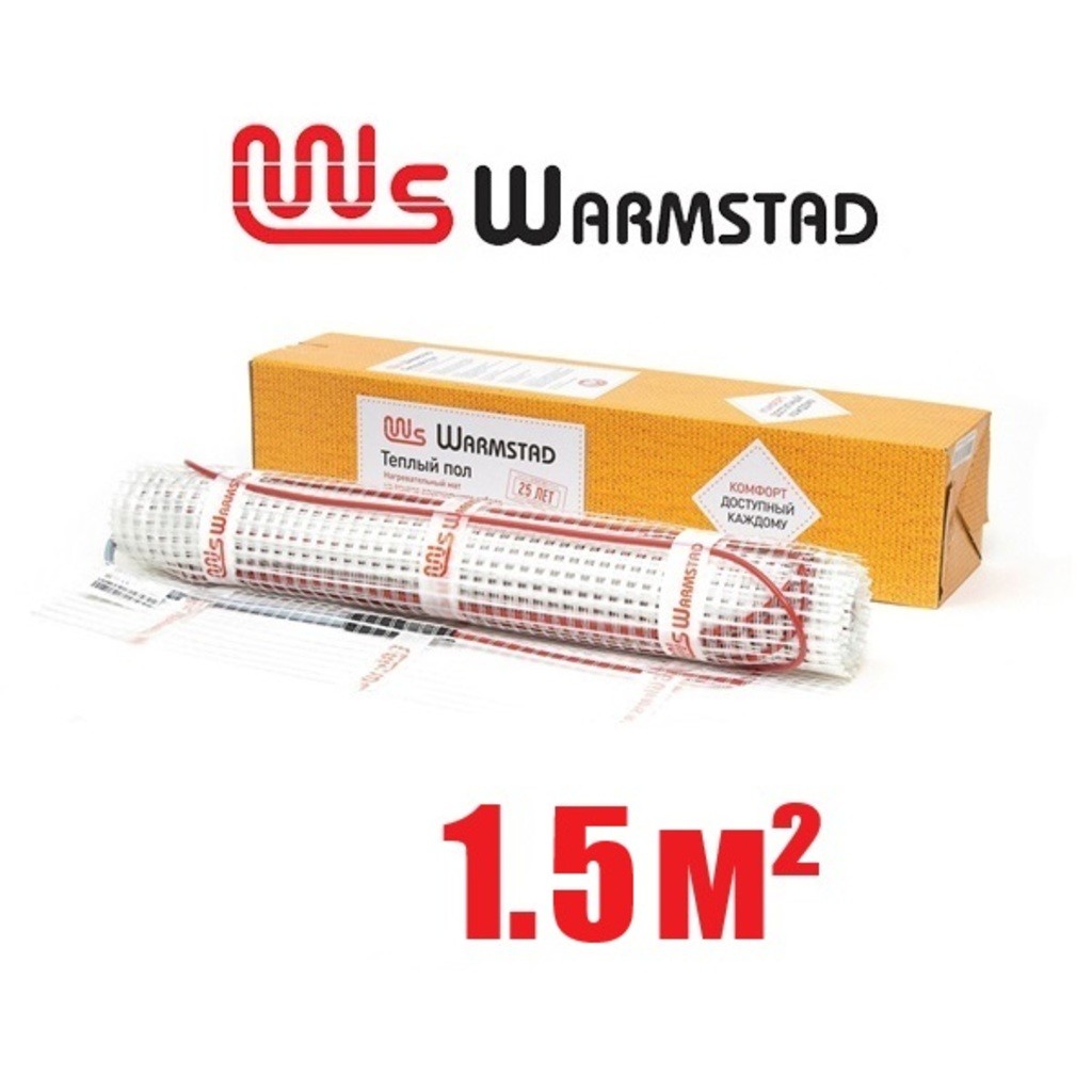 Нагревательный мат Warmstad WSM 220 Вт/1,50 кв.м