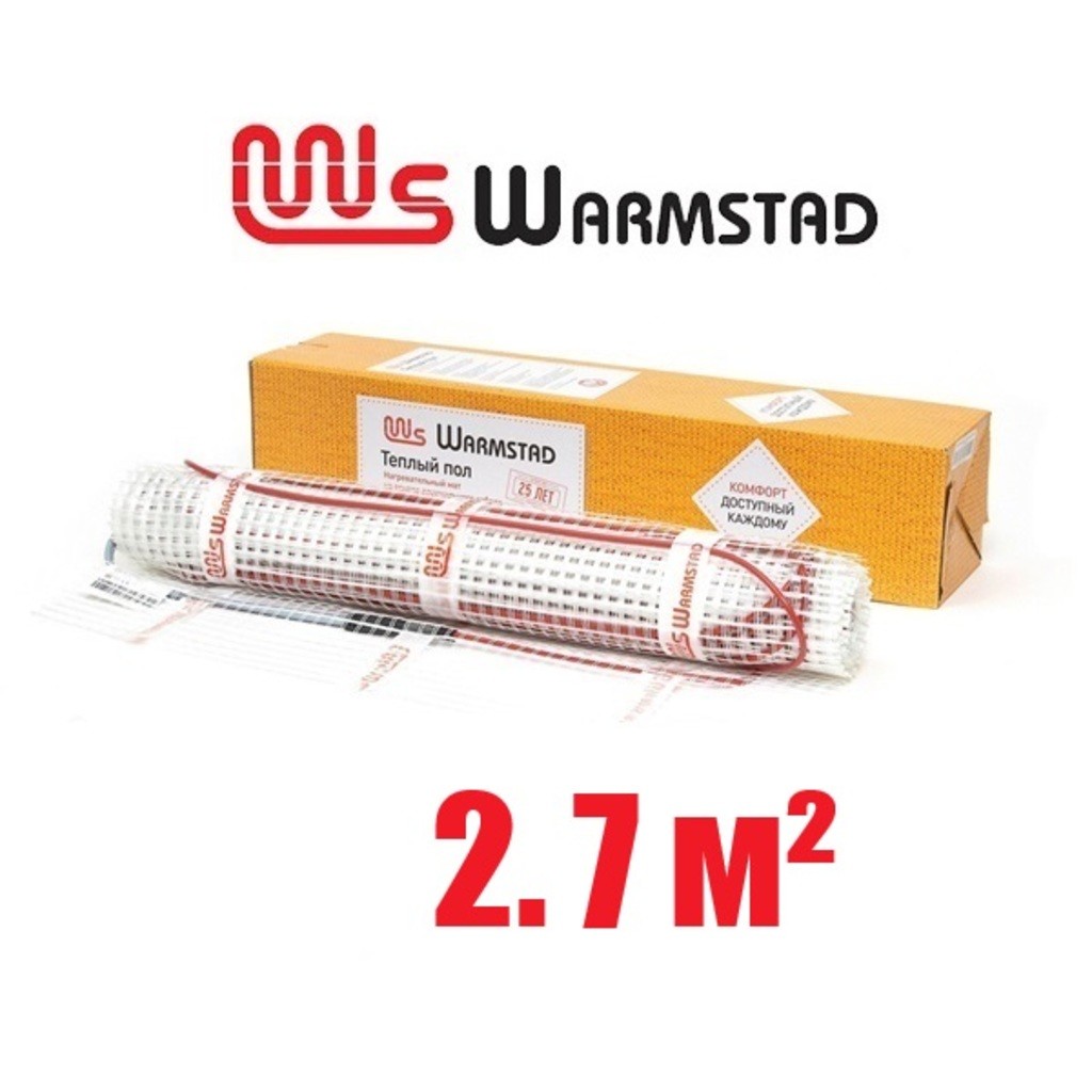 Нагревательный мат Warmstad WSM 400 Вт/2,70 кв.м