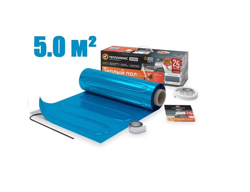 Нагревательный мат "Теплолюкс" Alumia 750 Вт/5,0 кв.м