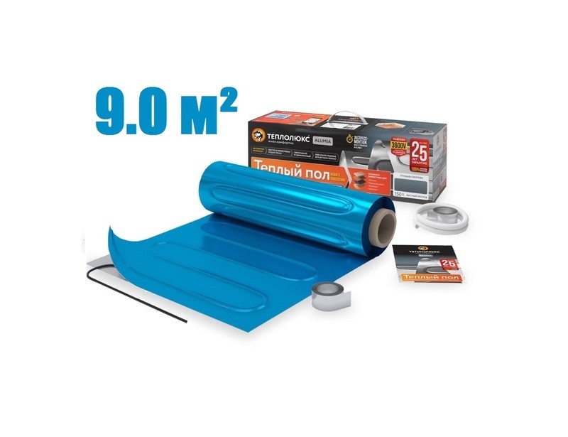 Нагревательный мат "Теплолюкс" Alumia 1350 Вт/9,0 кв.м