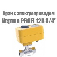 Кран с электроприводом Neptun Profi 12В 3/4"